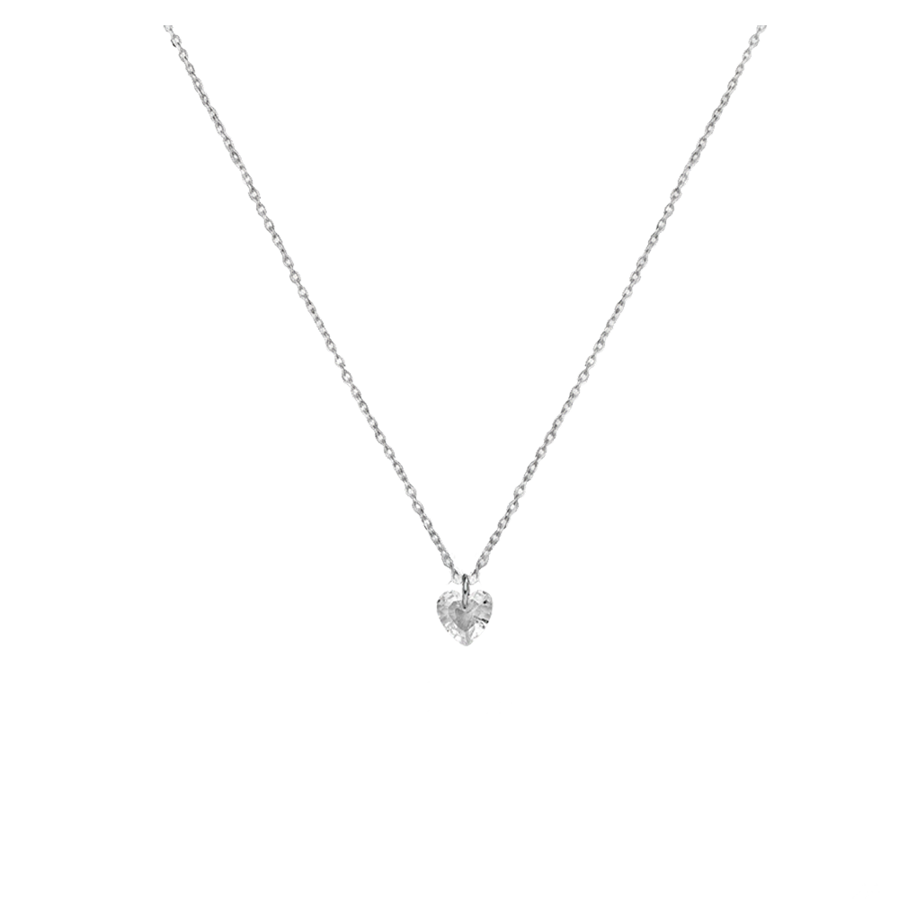 Diamond Heart Halskette | 18K vergoldet