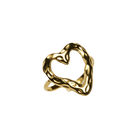 Retro Heart Ring | 18K vergoldet