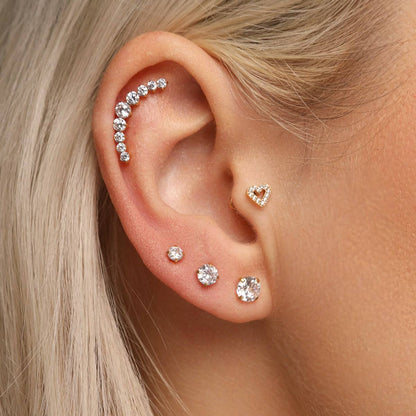Diamond Studs | 18K vergoldet