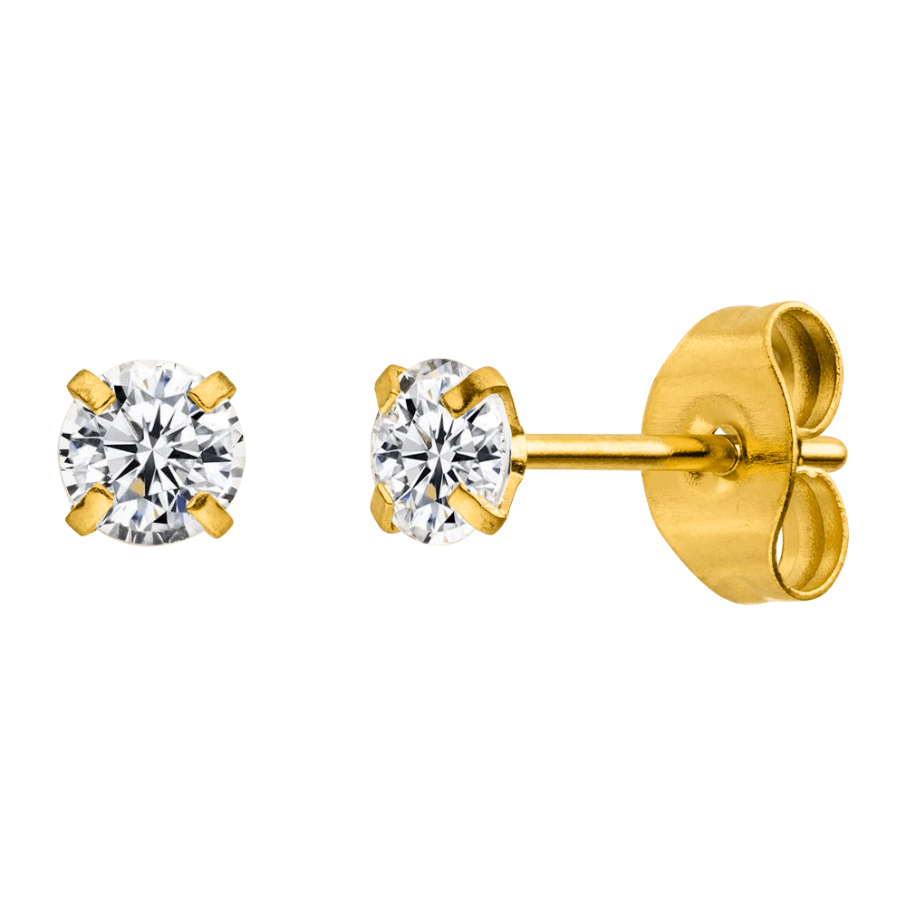 Diamond Studs | 18K vergoldet