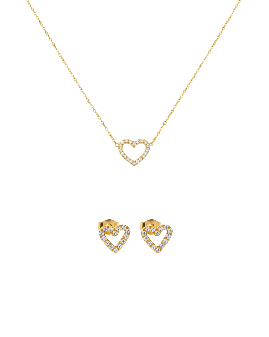 Glitter Heart Collection | 18K vergoldet
