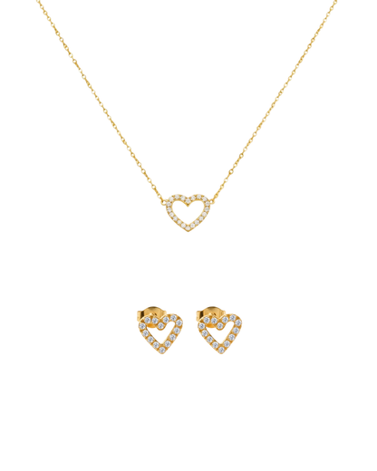 Glitter Heart Collection | 18K vergoldet