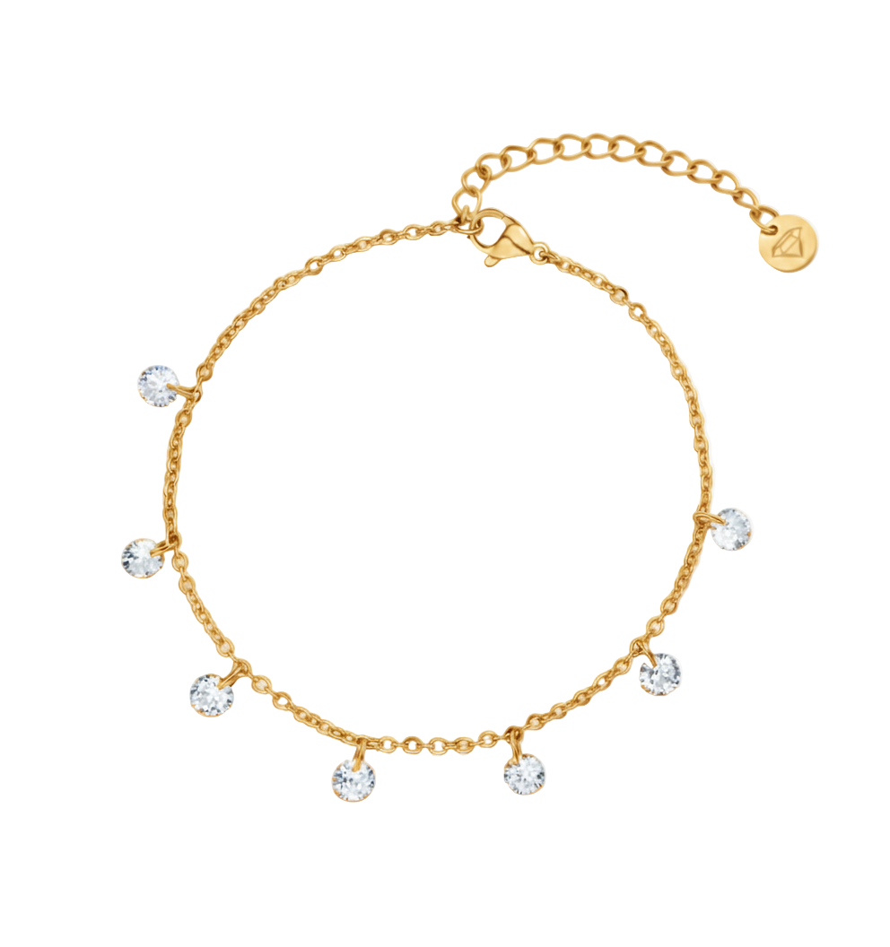 Glitter Glamour Armband | 18K vergoldet