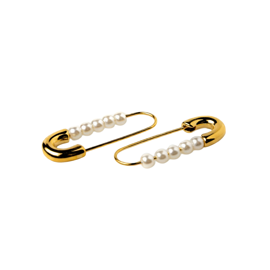 Pin Pearl Ohrringe | 18K vergoldet
