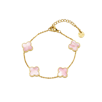 Rosa Everleaf Armband | 18K vergoldet