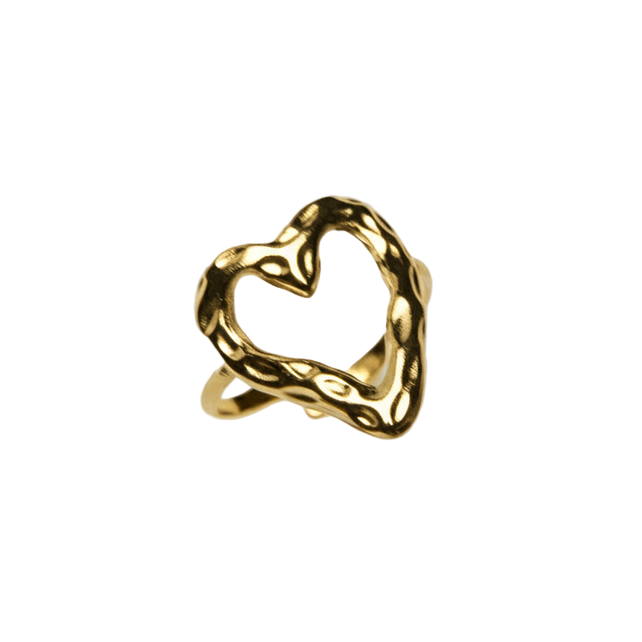 Retro Heart Ring | 18K vergoldet