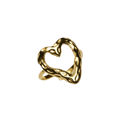 Retro Heart Ring | 18K vergoldet