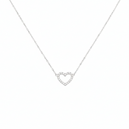 Glitter Heart Halskette | 18K vergoldet