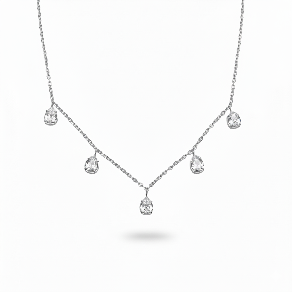 Glitter Glamour Halskette | 18K vergoldet