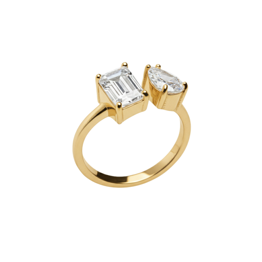 Teardrops Ring | 18K vergoldet