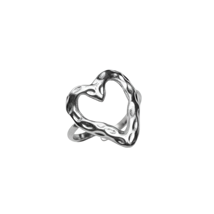 Retro Heart Ring | 18K vergoldet