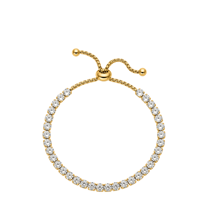 Brilli Tennis Chain Armband | 18K vergoldet