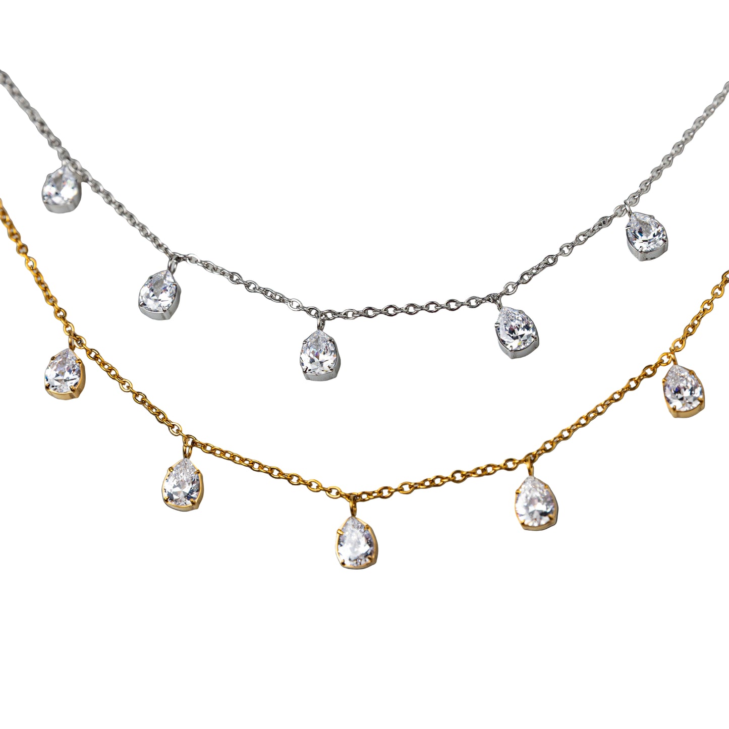 Glitter Glamour Halskette | 18K vergoldet