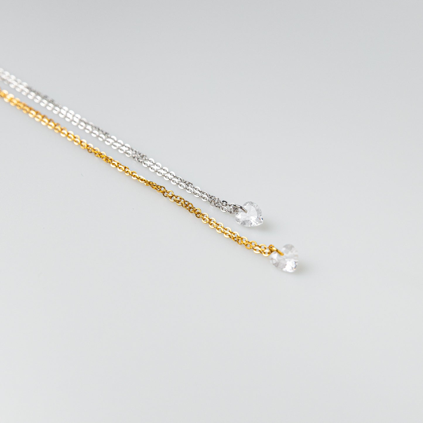 Diamond Heart Halskette | 18K vergoldet