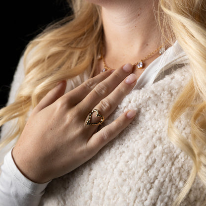 Retro Heart Ring | 18K vergoldet