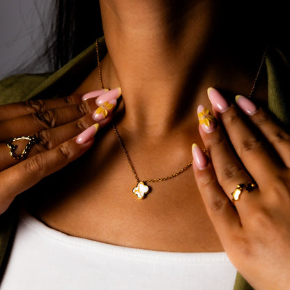 White-Gold Everleaf Halskette | 18K vergoldet