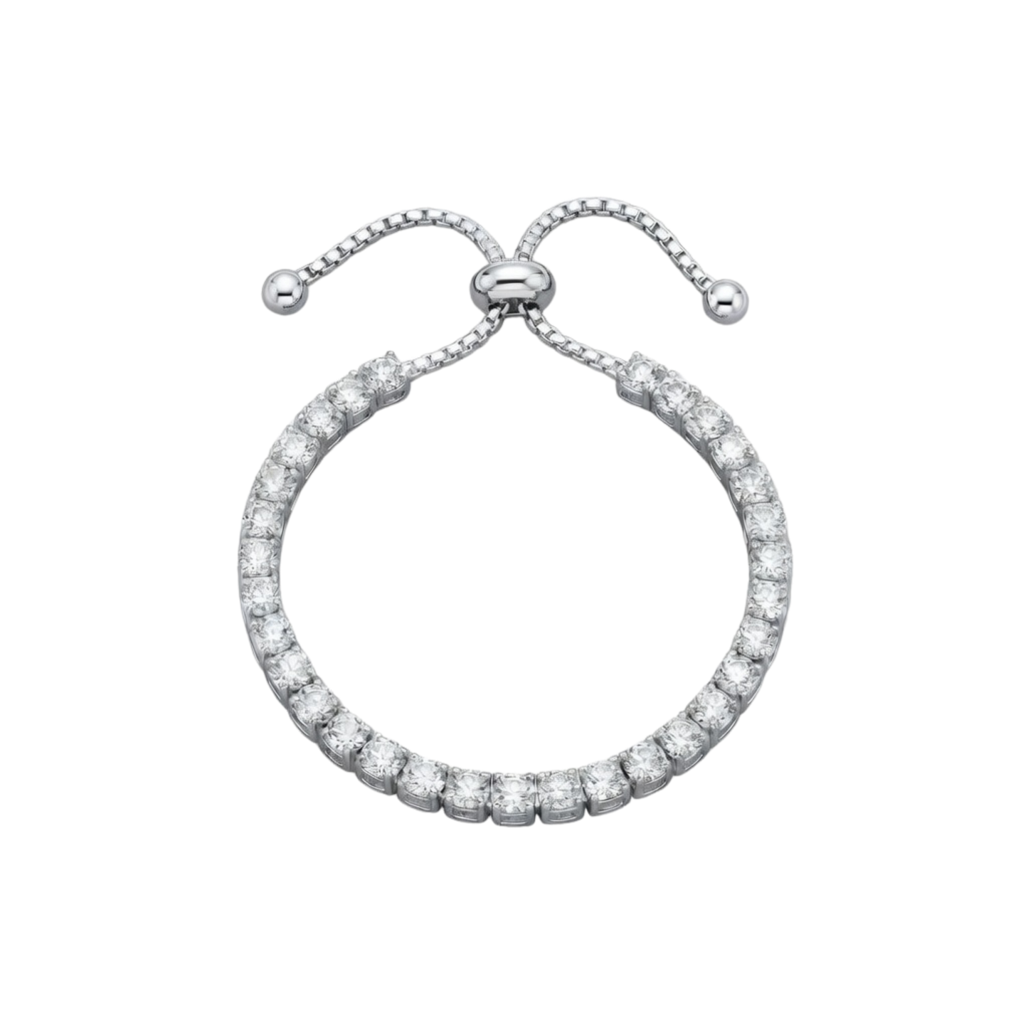Brilli Tennis Chain Armband | 18K vergoldet