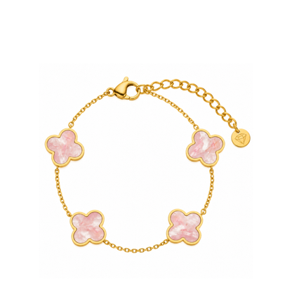 Rosa Everleaf Armband | 18K vergoldet