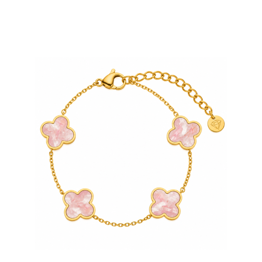 Rosa Everleaf Armband | 18K vergoldet