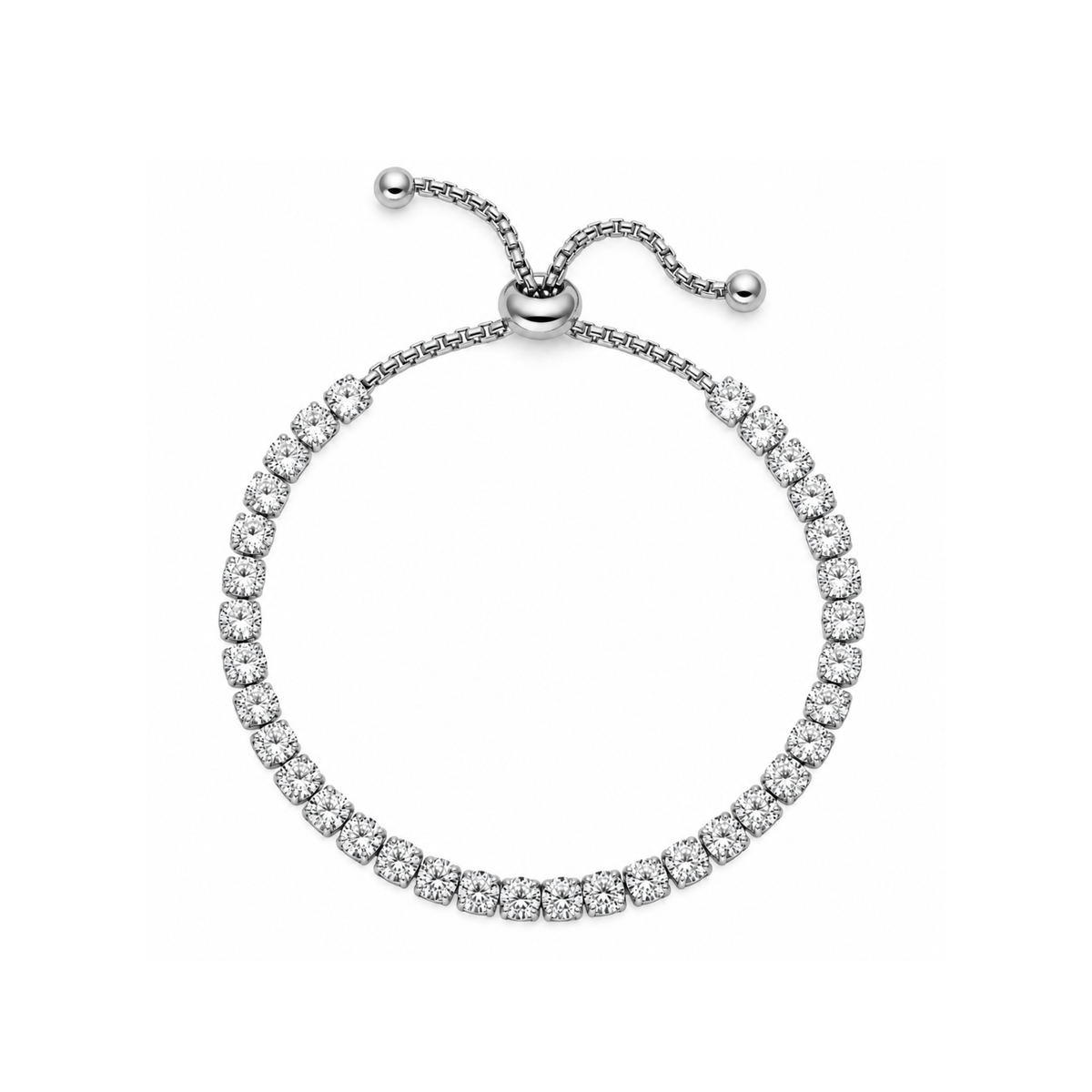 Brilli Tennis Chain Armband | 18K vergoldet