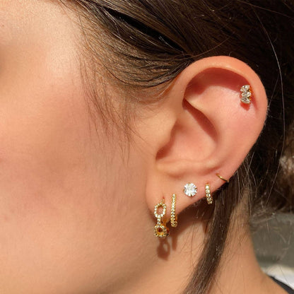 Diamond Studs | 18K vergoldet