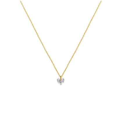 Diamond Heart Halskette | 18K vergoldet