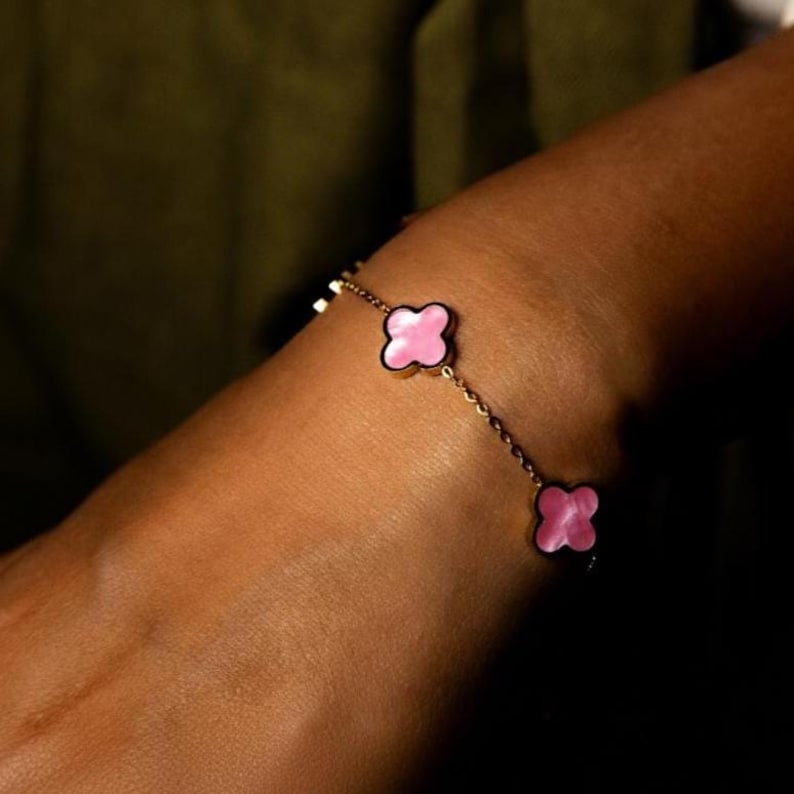 Rosa Everleaf Armband | 18K vergoldet