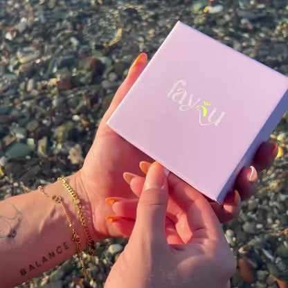 Glitter Glamour Halskette | 18K vergoldet